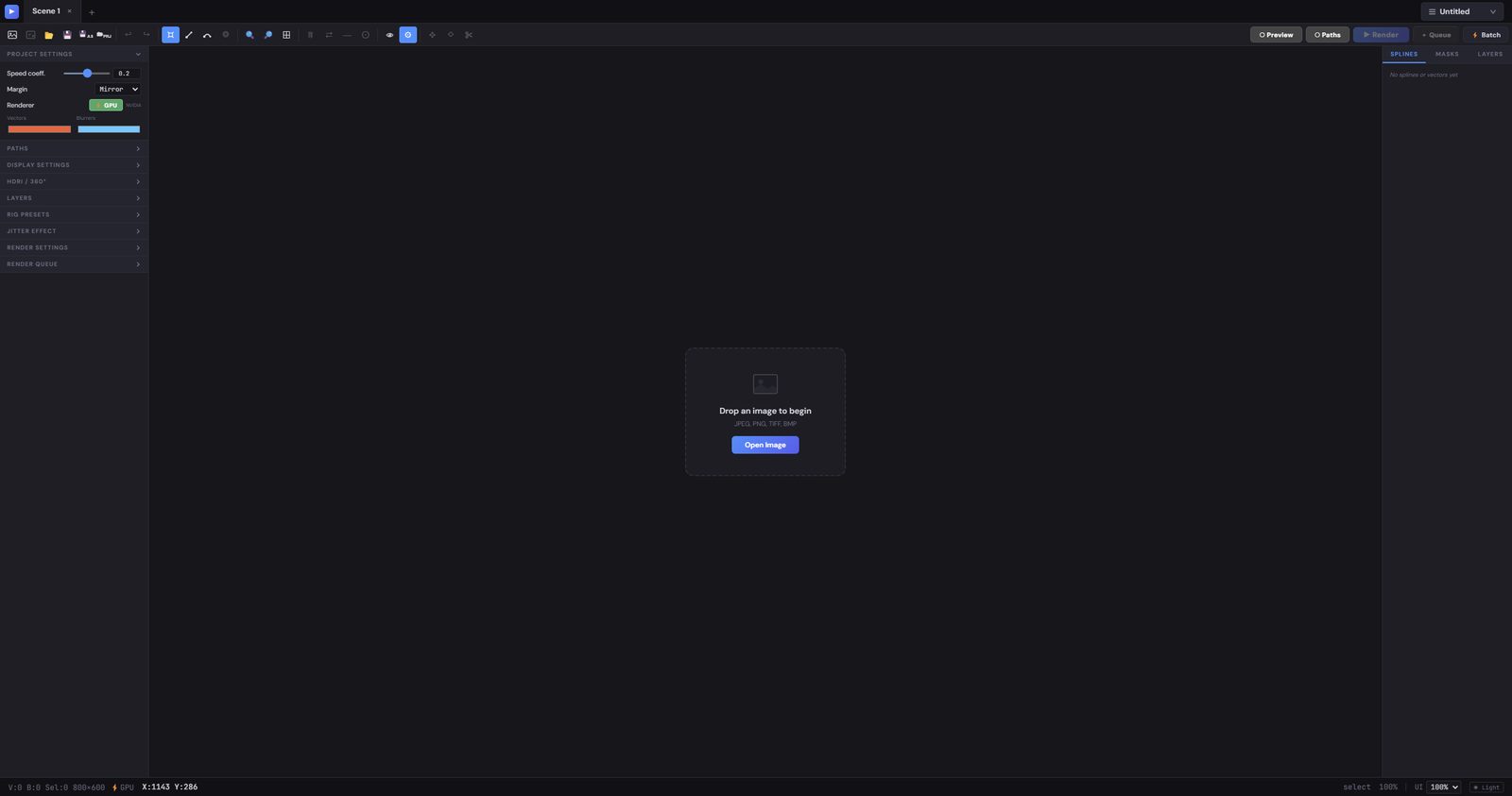 Interface layout