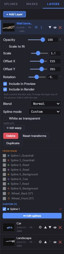 Layer properties